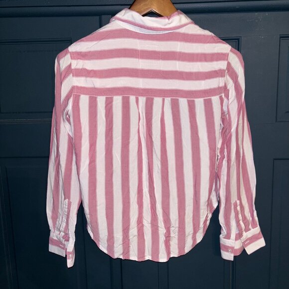 RAILS - Arlo Shirt Cali Stripe - Pink - Size Small - Picture 6 of 7
